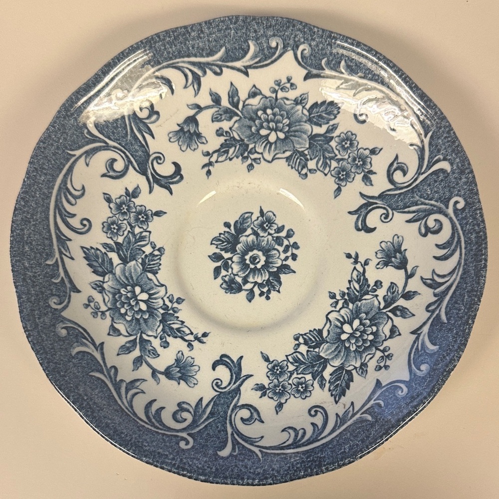 Royal Staffordshire Avondale Ironstone J&G Blue Floral Plate